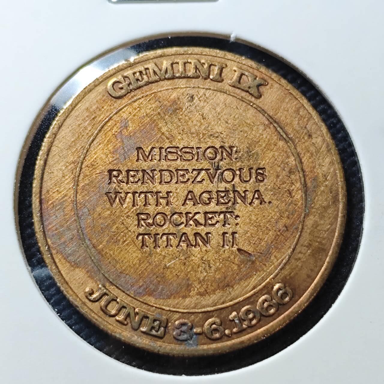 KK钱币收藏小铺  第407期 2月预留时间 周末发货  美国航天纪念铜章