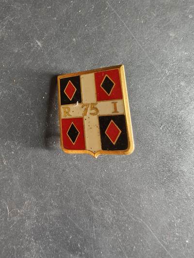 老王徽章第189期 - 法国陆军第75步兵团证章
