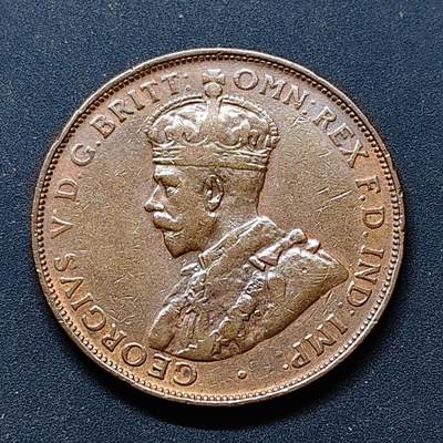 【全场包邮】纯粹捡漏拍514场 - 澳大利亚1922年乔治五世1便士铜币