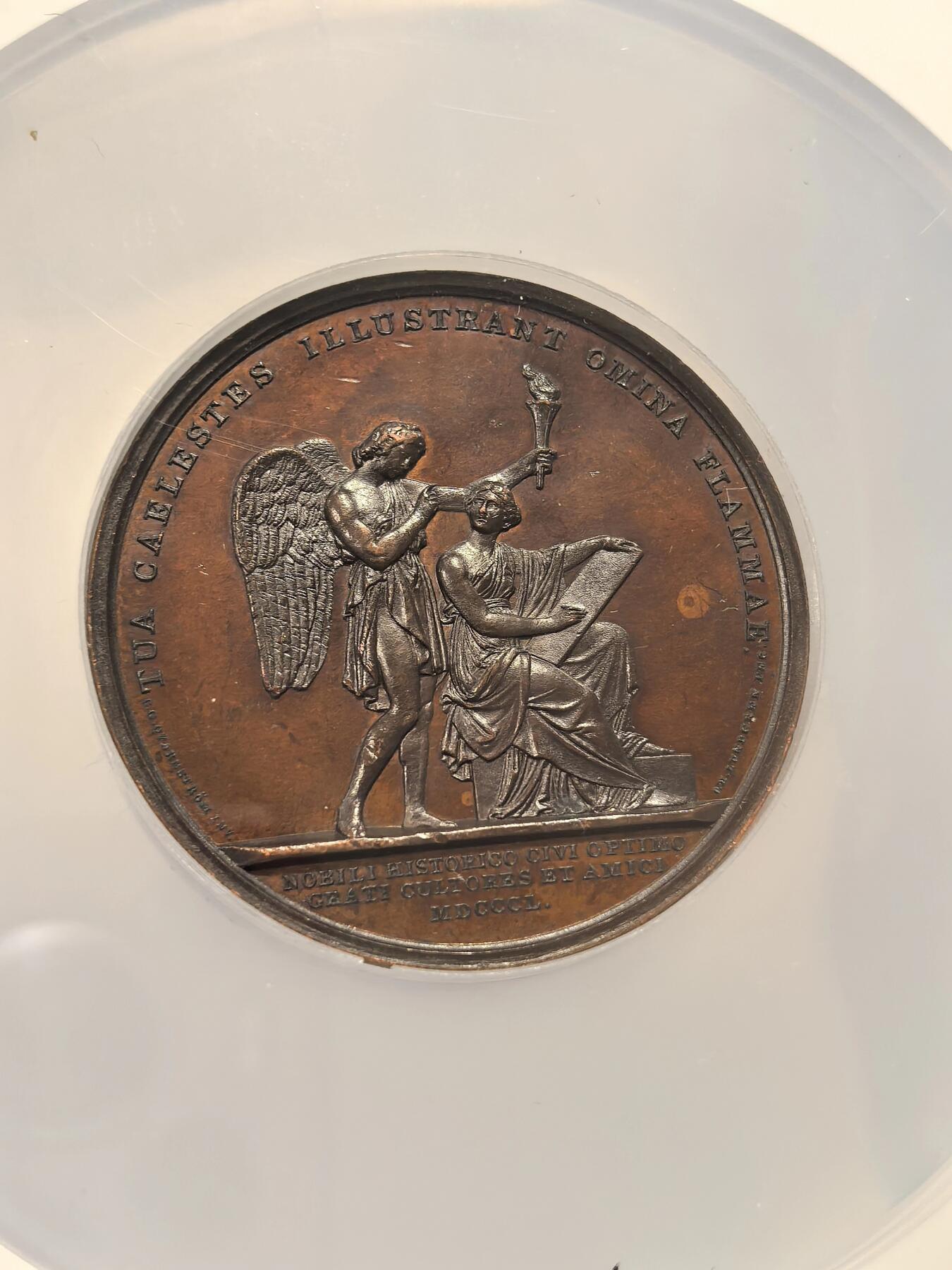 博洋堂“芳菲春韵”3月精品大拍专场暨第166期（全场包邮） NGC UNC 瑞典1850年埃里克·古斯塔夫逝世纪念大铜章，50mm