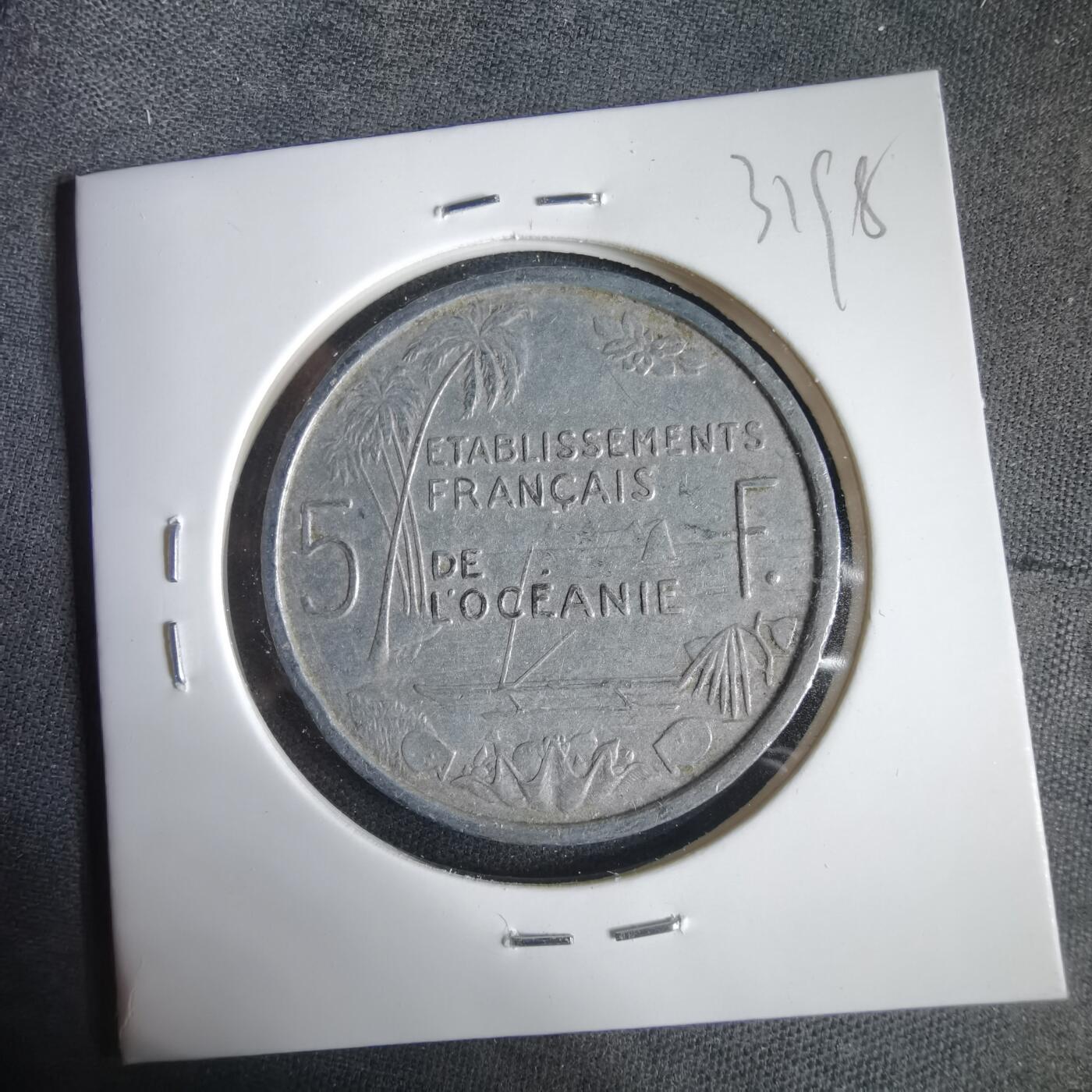 沼泽如烟--第1031场 法属大洋洲1952年5法郎