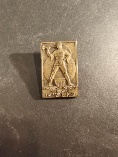 老王徽章第189期 - 1950年瑞士洛桑国际音乐比赛证章