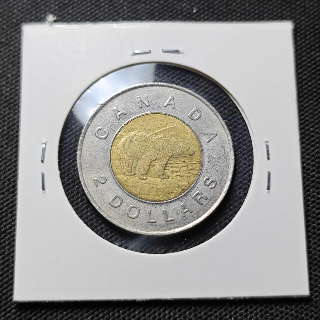 KK钱币收藏小铺  第406期 2月预留时间 周末发货  加拿大2元