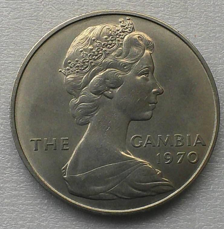 英属冈比亚1970年8先令 河马