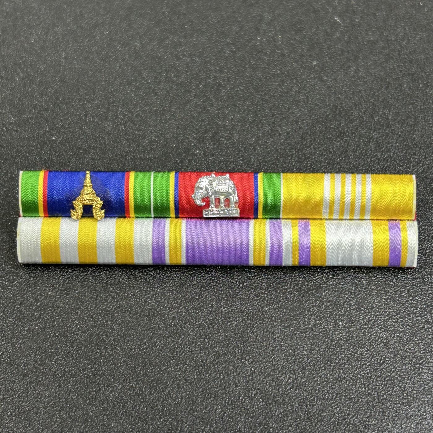 西秦中古拍卖第八十一期  泰国军官6格略 军官级王冠勋章、骑士级白象勋章、皇太子60岁生日奖章、泰皇拉玛十世登基大典奖章、苏提达王后册封奖章、泰皇拉玛十世72岁生日奖章