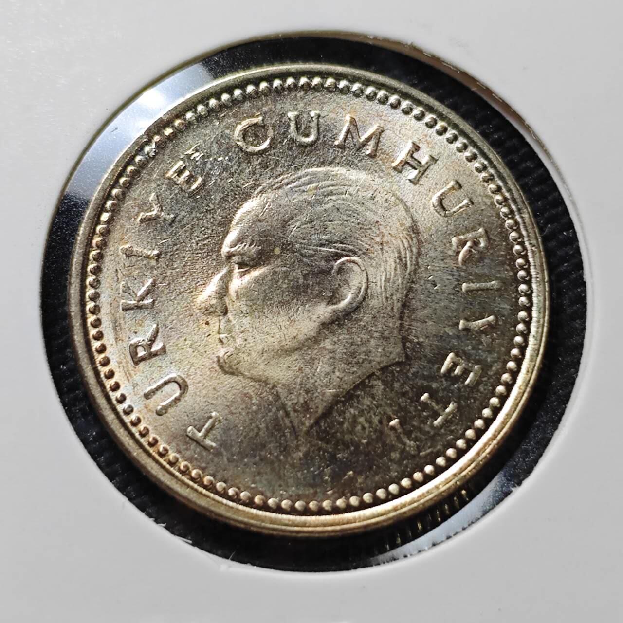 KK钱币收藏小铺  第407期 2月预留时间 周末发货  1993土耳其1000里拉 好品