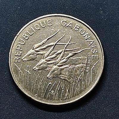 【全场包邮】纯粹捡漏拍514场 - 加蓬1975年三羚羊100法郎