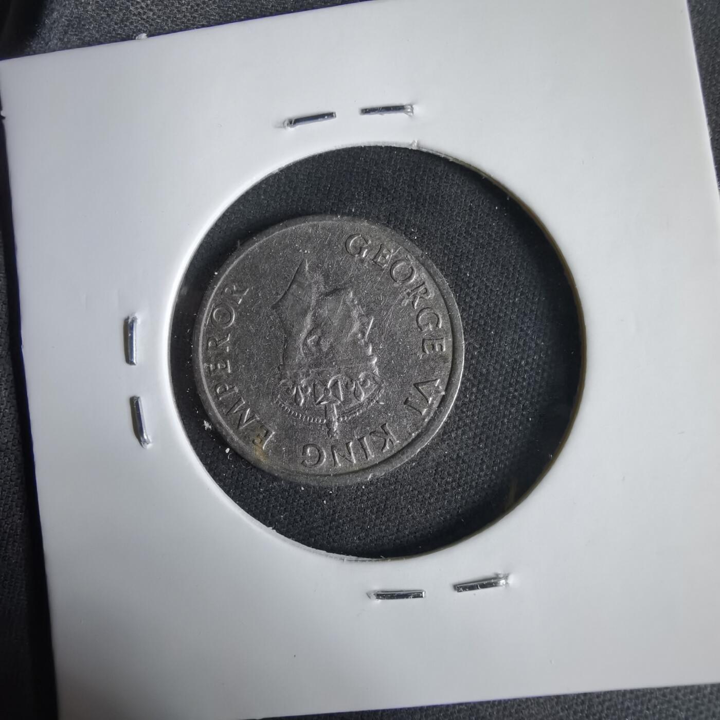 沼泽如烟--第1031场 印度1946年四分之一卢比