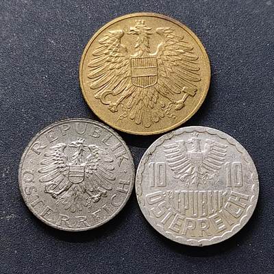 【全场包邮】纯粹捡漏拍514场 - 奥地利各年份散币3枚一组