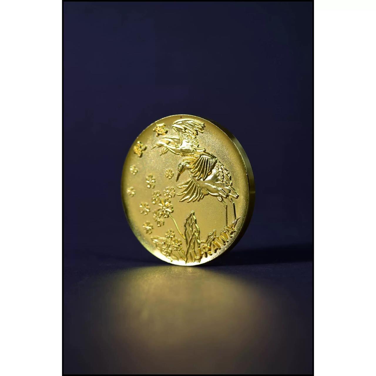 日本浦和市赠纪念章，市长相川宗一颁发，收藏价值极高独特纪念品