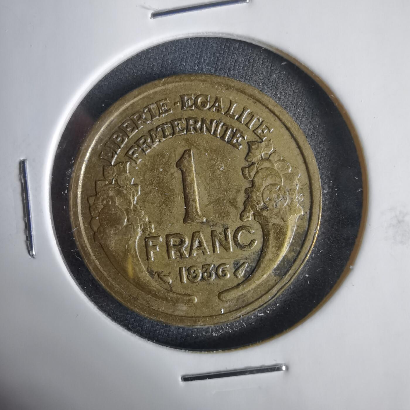 沼泽如烟--第1031场 法国1936年1法郎