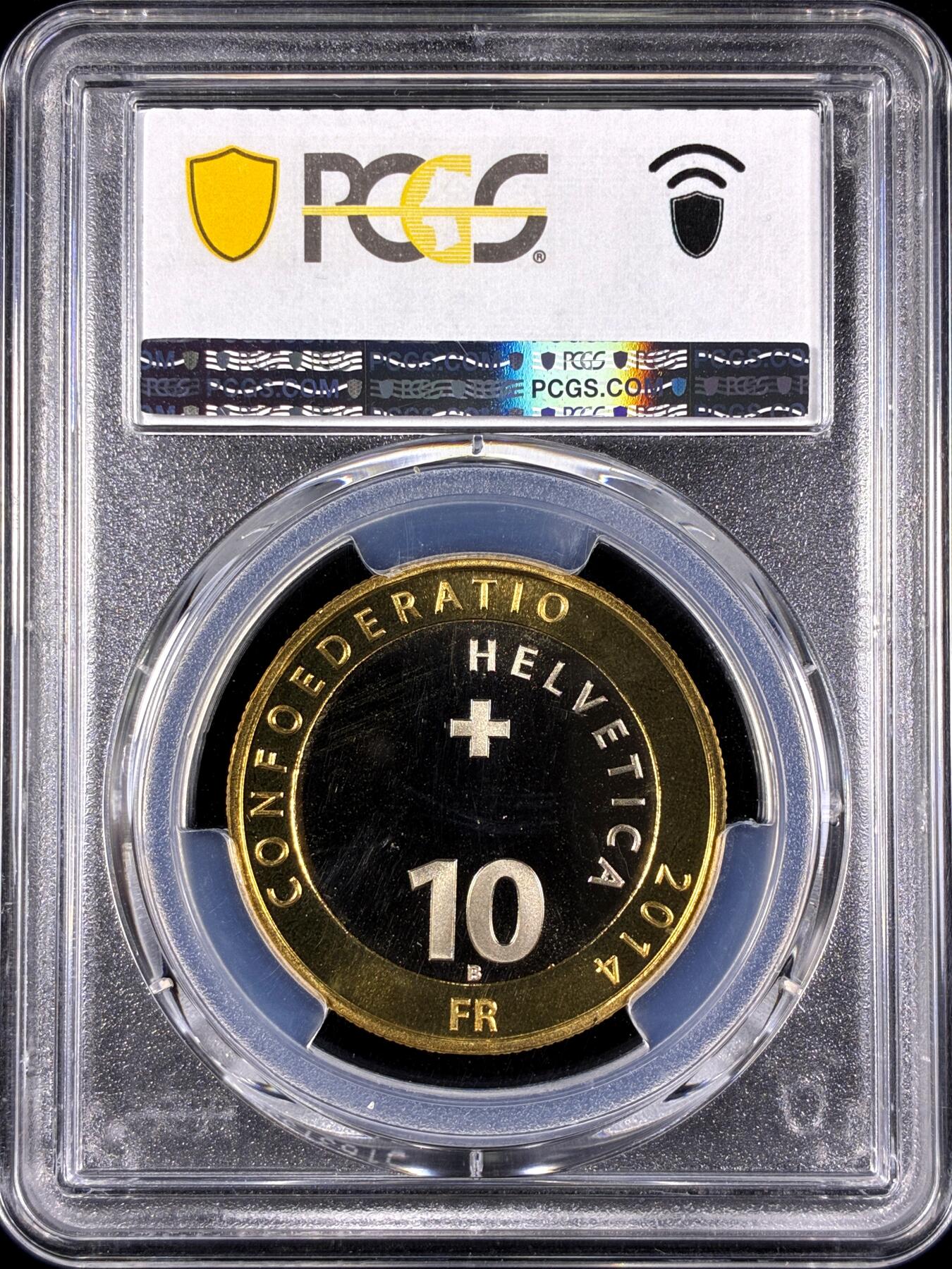 【雨安】【直播拍卖】【第0130期-评级币章】2026-03-28 周六 19:30 (金价981.33, 银价17.11) [评级现代] Switzerland 瑞士 10法郎 2014年 古老习俗