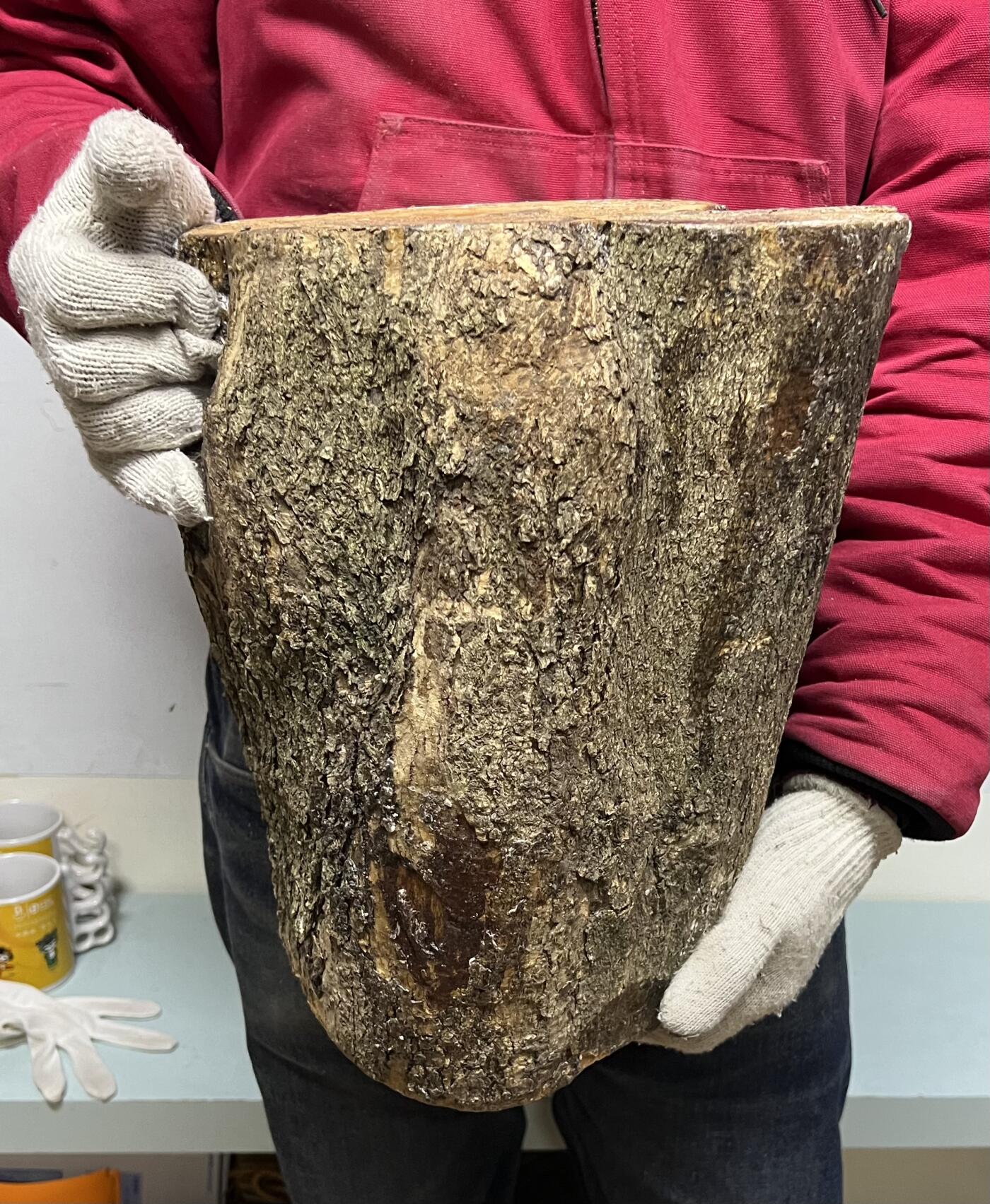 零元拍：金丝楠圆墩凳子摆件，重量11.6公斤。高：320高/285/240MM。