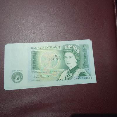 世界钱币～微拍第241期暨2026年第22期  部分新货（群里挑剩）陆续上架 - 英国D序列1镑 全新绝品尾号565