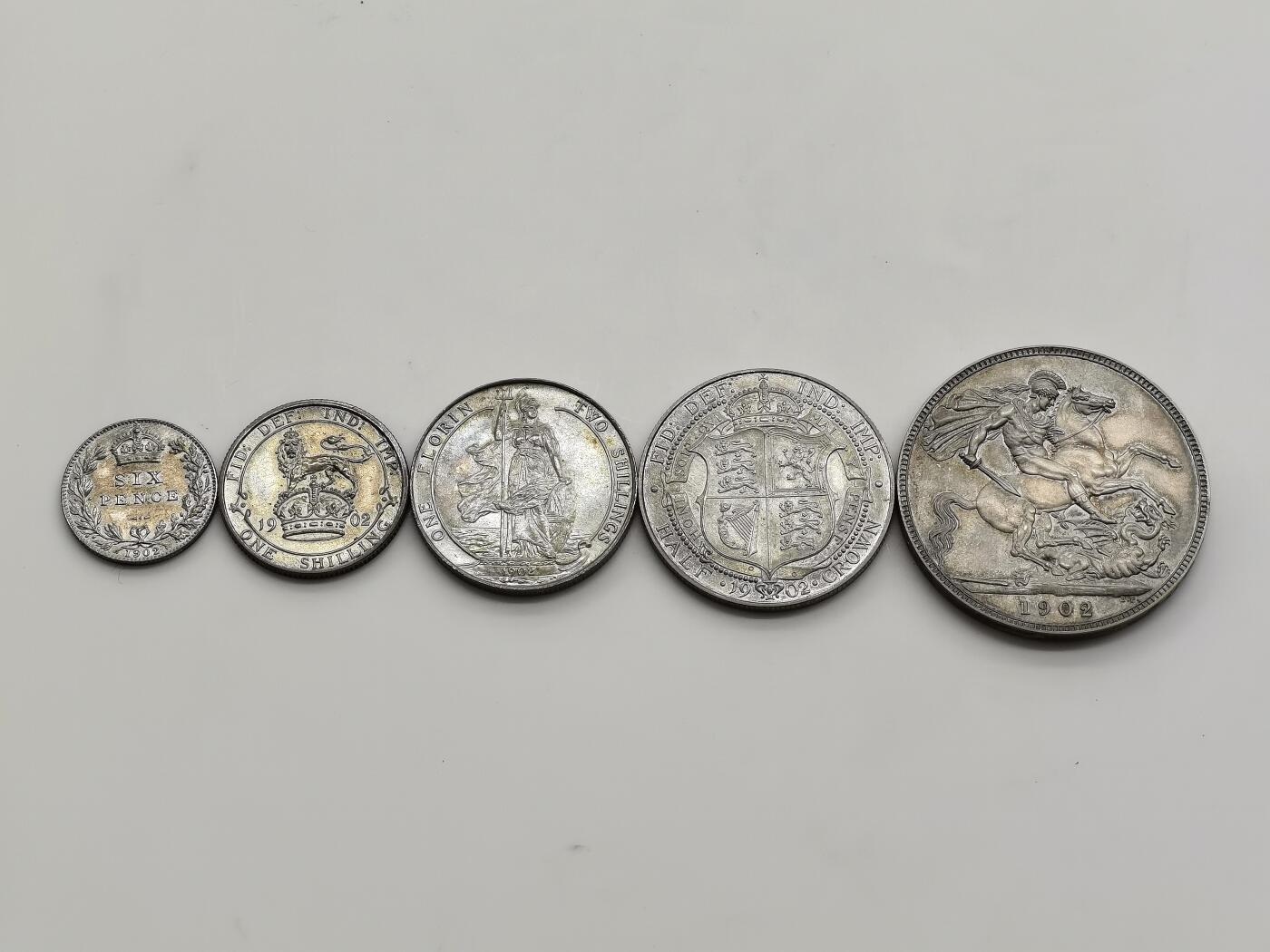 博洋堂“芳菲春韵”3月精品大拍专场暨第166期（全场包邮） 英国1902年爱德华七世Matte Proof13枚大全套原盒 全部N盒P盒高分状态