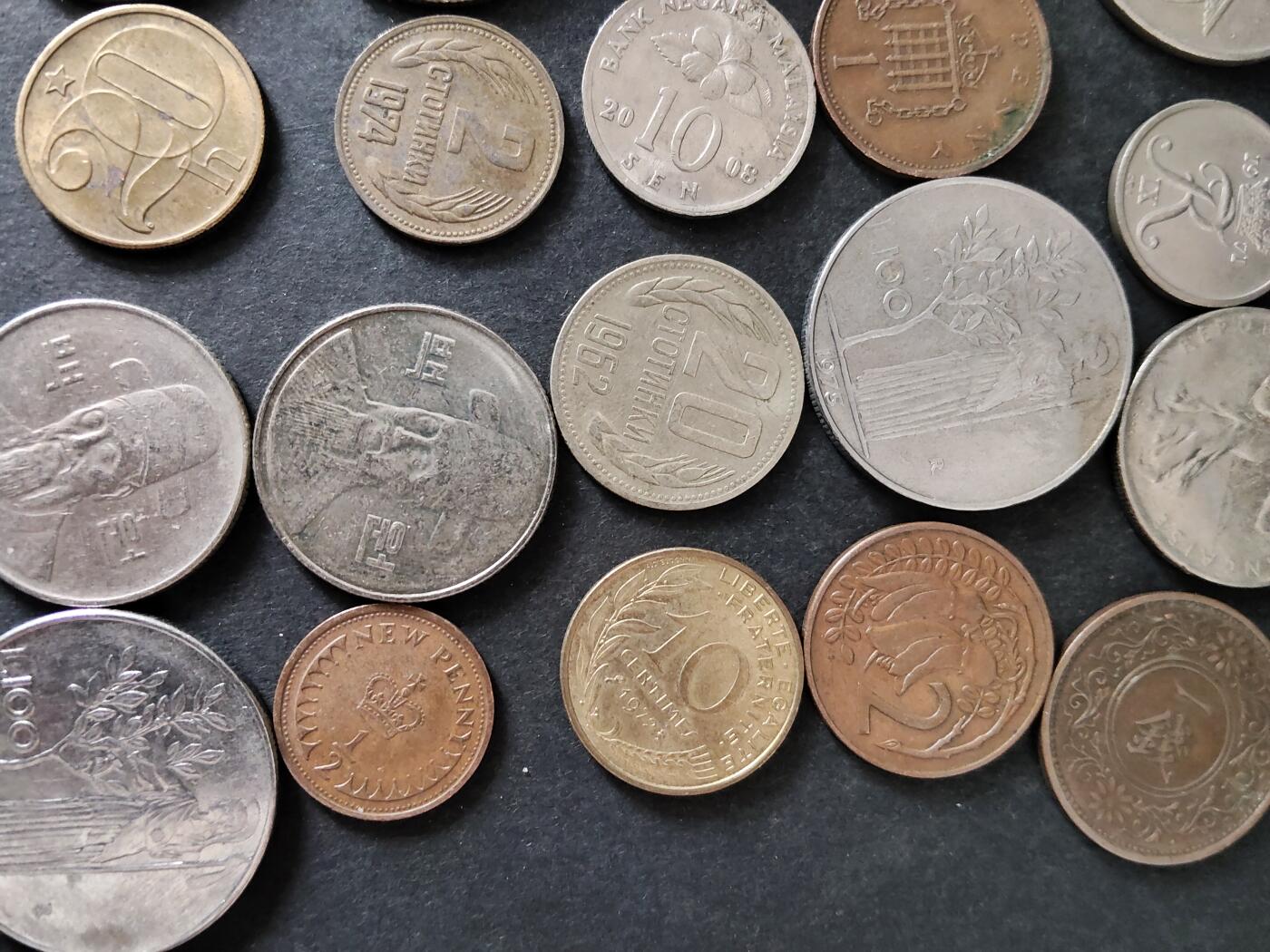 猩哥外币小铺➨【第225场】 硬币20个