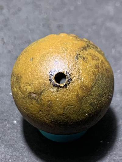 精美亚光风化纹战国红玛瑙手工雕刻道字2.0单珠一颗！ 精美亚光风化纹战国红玛瑙手工雕刻道字2.0单珠一颗！