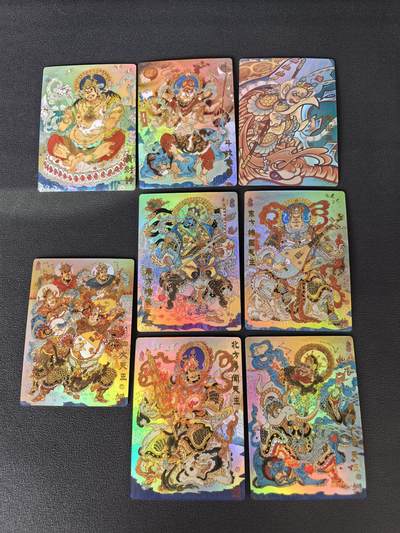 阳大大卡牌拍卖第106期（持续收拍品，周五晚上九点截拍，进群福利早知道） - 【彩闪】山衡一述 神缘造像 陈岱青 风调雨顺全套8张