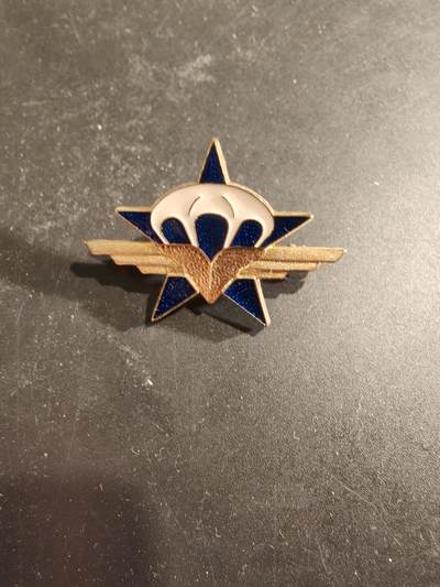 老王徽章第189期 - 法国陆军第1伞降猎兵团证章      第1伞降猎兵团是法国最古老的伞兵团，成立于1943年，其根源可追溯至法国空军的空降部队，该团被称为“紧急团”，能够在不到12小时内介入危机地区，他们参与过第二次世界大战、印度支那战争、阿尔及利亚战争以及黎巴嫩、阿富汗和萨赫勒地区的冲突 