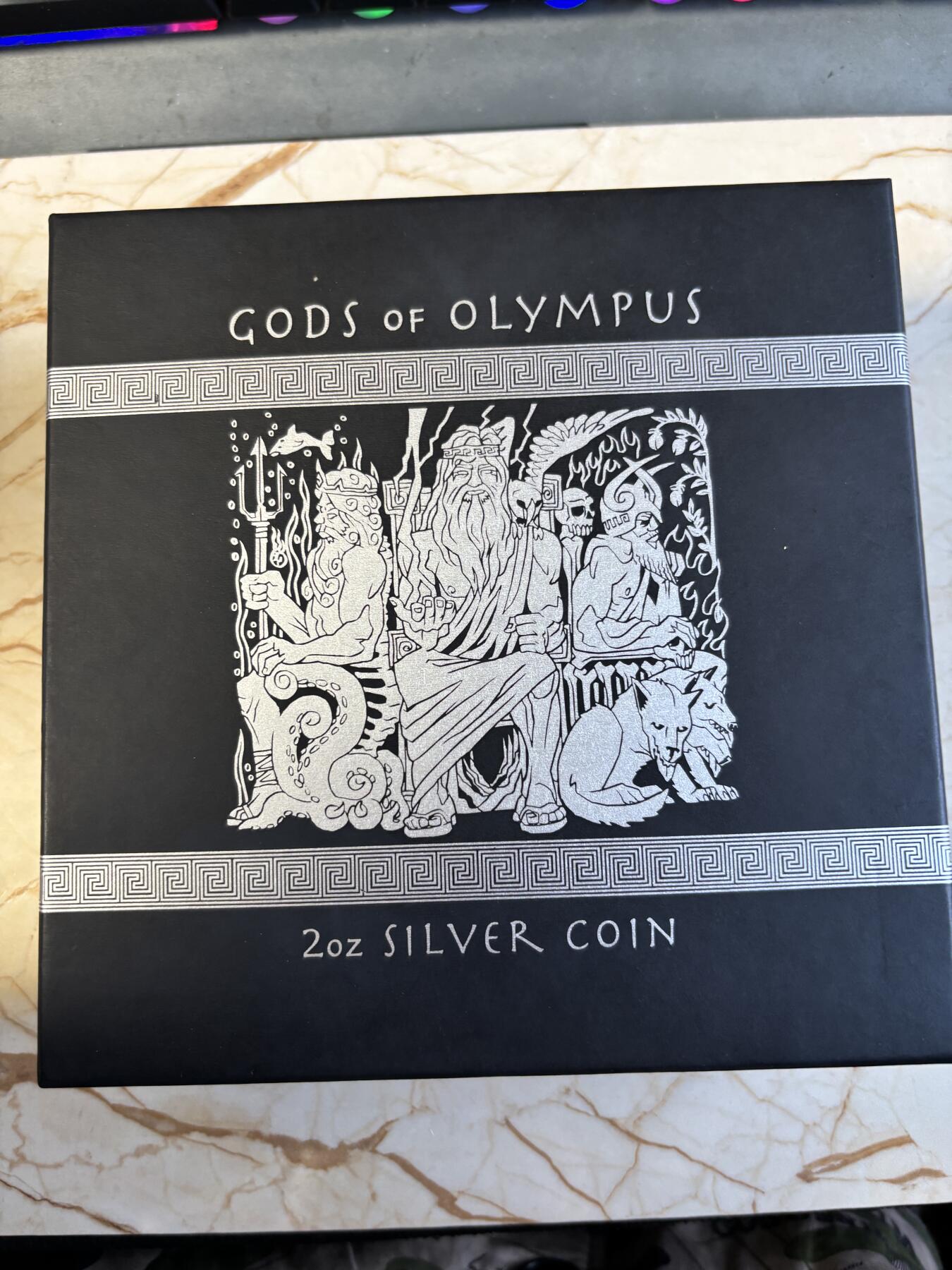 第195期拍卖 图瓦卢2014年奥林匹斯众神系列1宙斯高浮雕银币，999银，发行1500枚