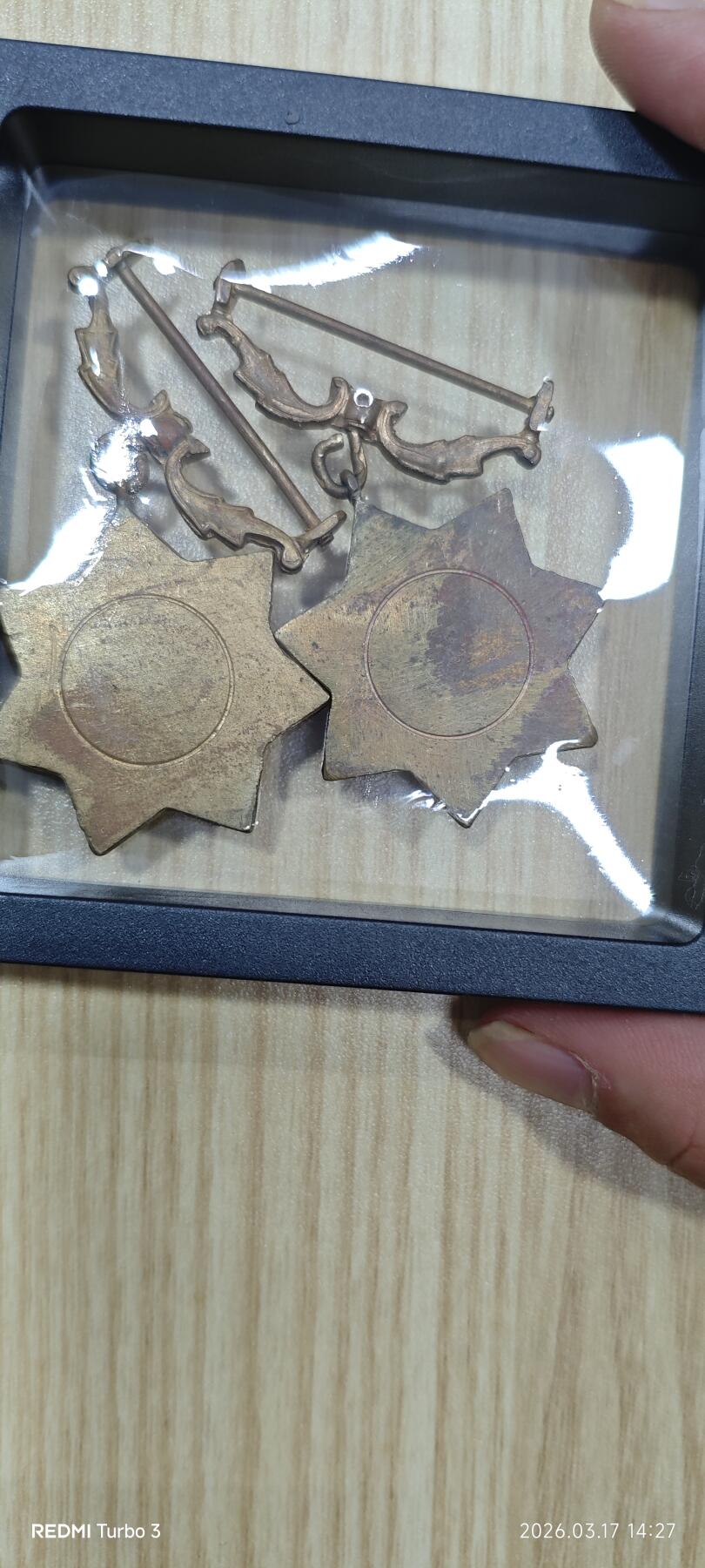 徽章两枚，请您自鉴