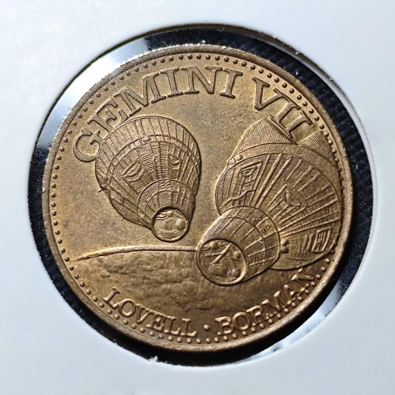 KK钱币收藏小铺  第406期 2月预留时间 周末发货  美国航天纪念铜章