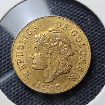 KK钱币收藏小铺  第406期 2月预留时间 周末发货 - 1965哥伦比亚2分 