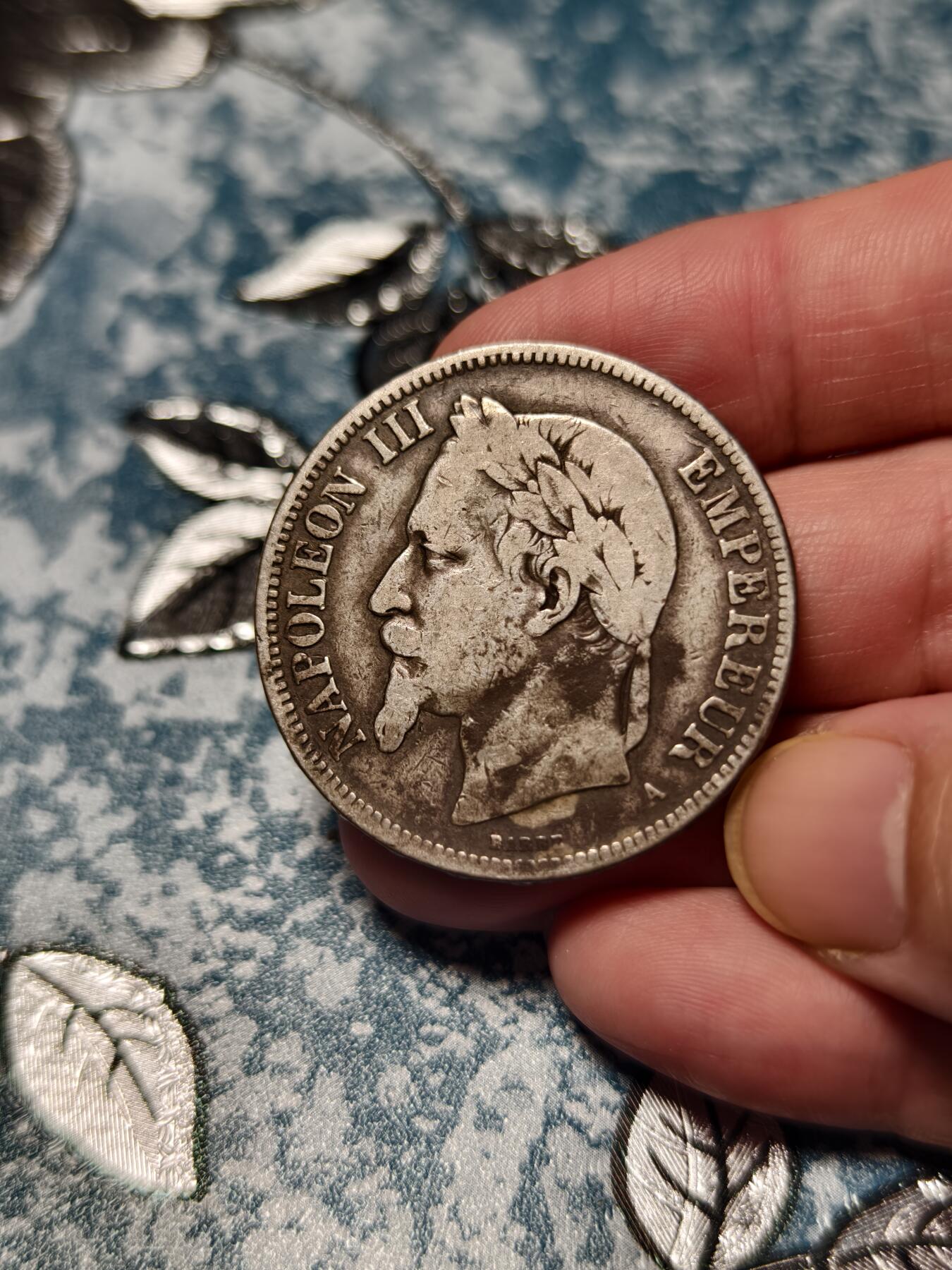 抚柳草堂-第十九期章牌钱币  奖章勋章限时免佣 满百包邮 放漏专场 1870法国拿破仑三世5法郎大银币 重24.4g 流通好品老包浆厚重