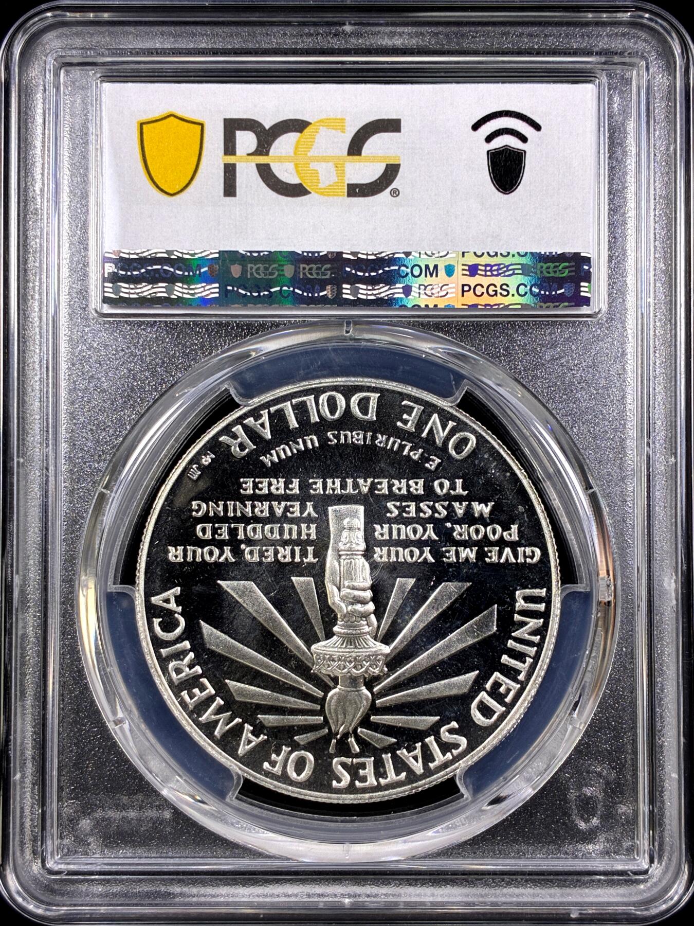 【雨安】【直播拍卖】【第0130期-评级币章】2026-03-28 周六 19:30 (金价981.33, 银价17.11) [评级现代] USA 美国 纪念币 1美元 1986年 自由女神 PCGS-PR66DCAM 精制币