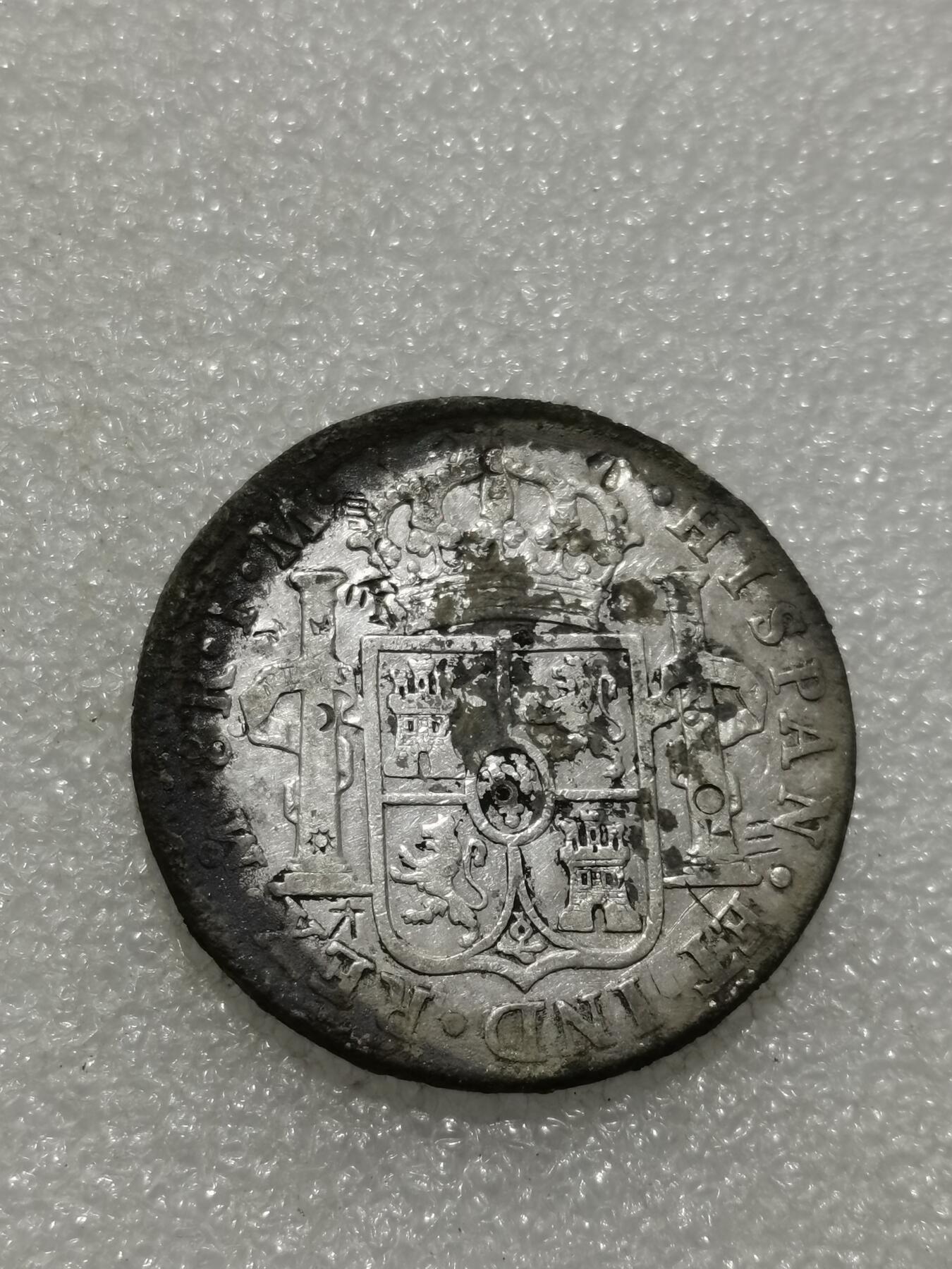 天下钱庄专场欢迎参拍 西属墨西哥卡四老双柱银币