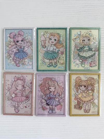 NO.28 好又多金牌大场，每周一站式配齐，方便凑单！（周6晚9点截拍，卖家送拍0抽成！） - 小花瓣 思考与真实 六根眼耳鼻喉身意 钻闪小色纸套全 6张