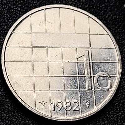 泉币菌-第216场-拍品多 请提前出价 - 1982年 荷兰王国1盾镍币 贝娅特丽克丝头像 入欧前 已绝版 25mm