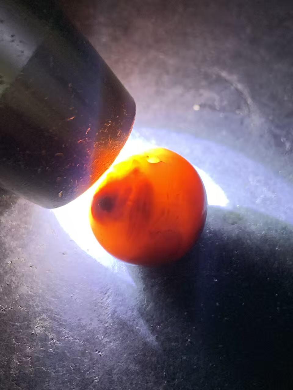 川料南红玛瑙通货圆珠一颗！配串利器！