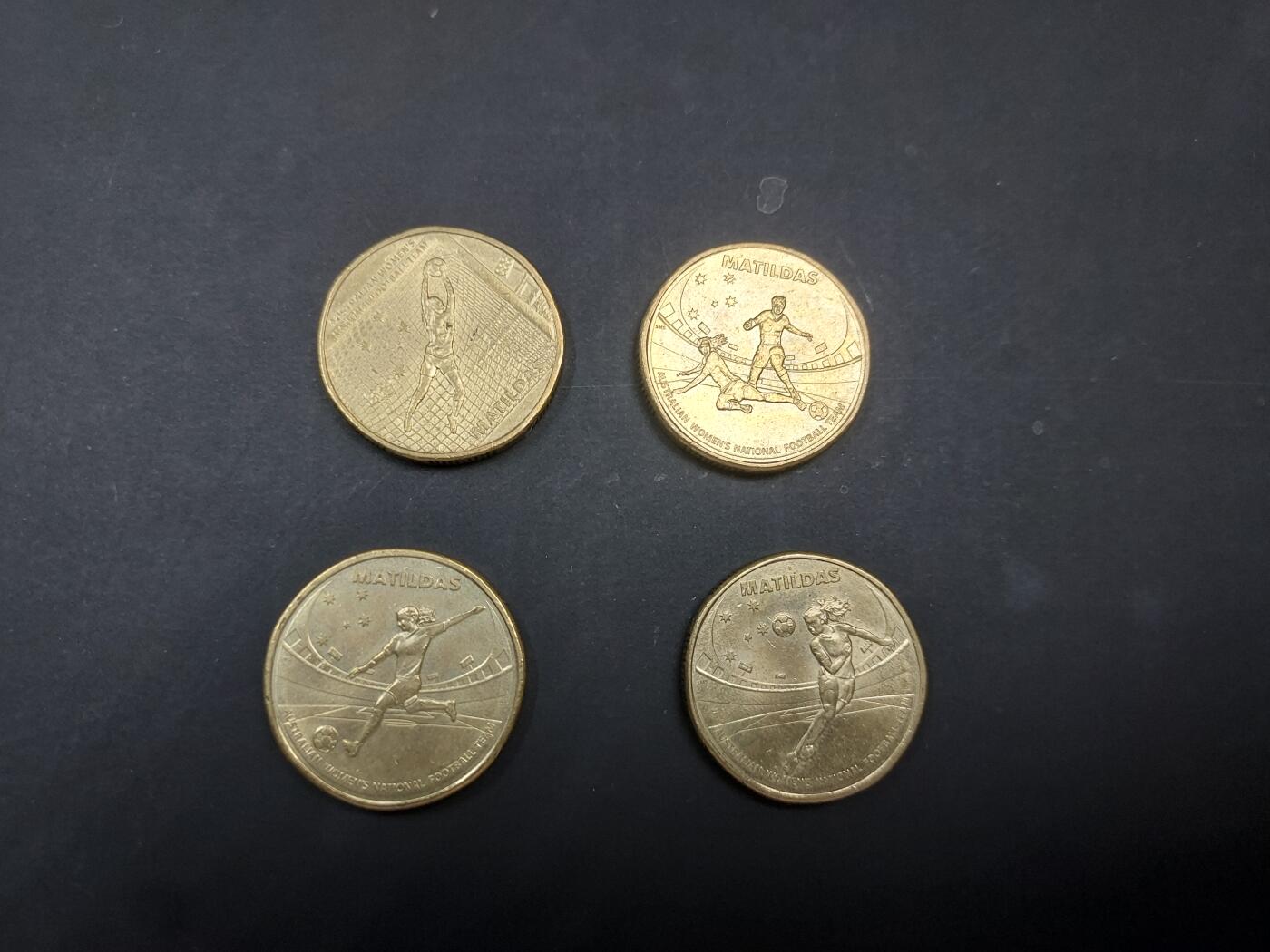 博彦收藏    4月1日 8点 钱币专场 澳洲 女足世界杯 1元纪念币一组