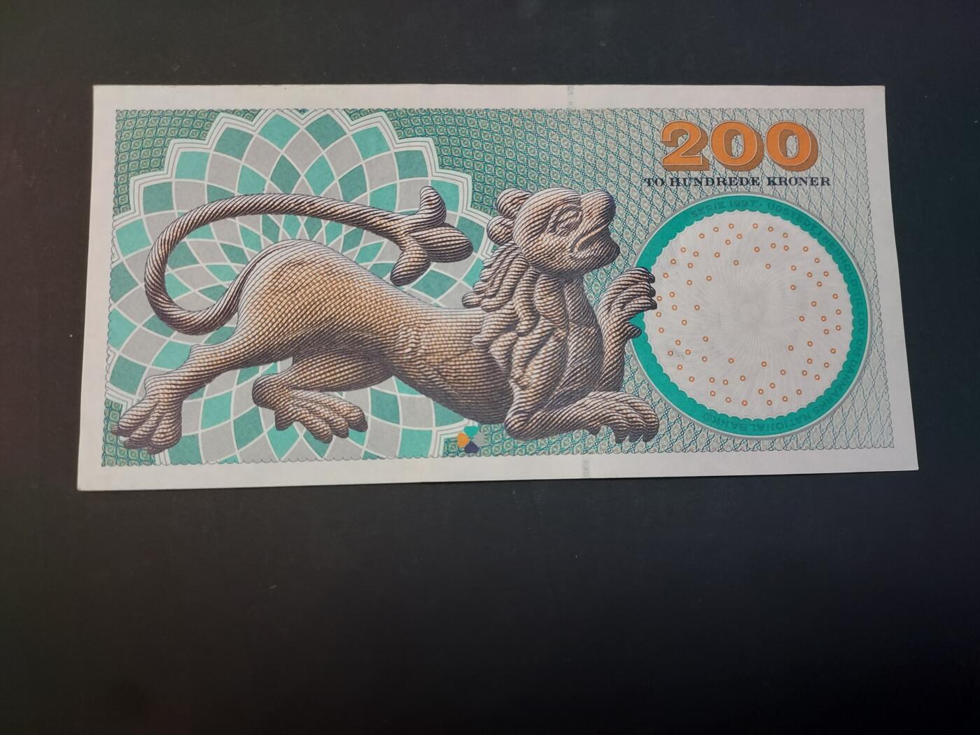 博彦收藏    4月1日 8点 钱币专场 丹麦200克朗 9品