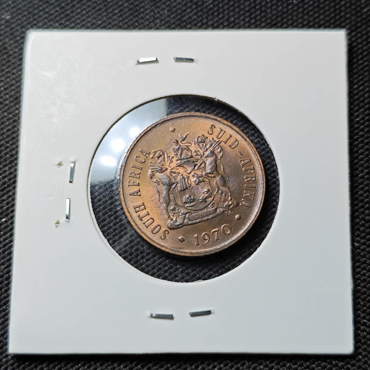 KK钱币收藏小铺  第408期 2月预留时间 周末发货  1970南非2分铜币