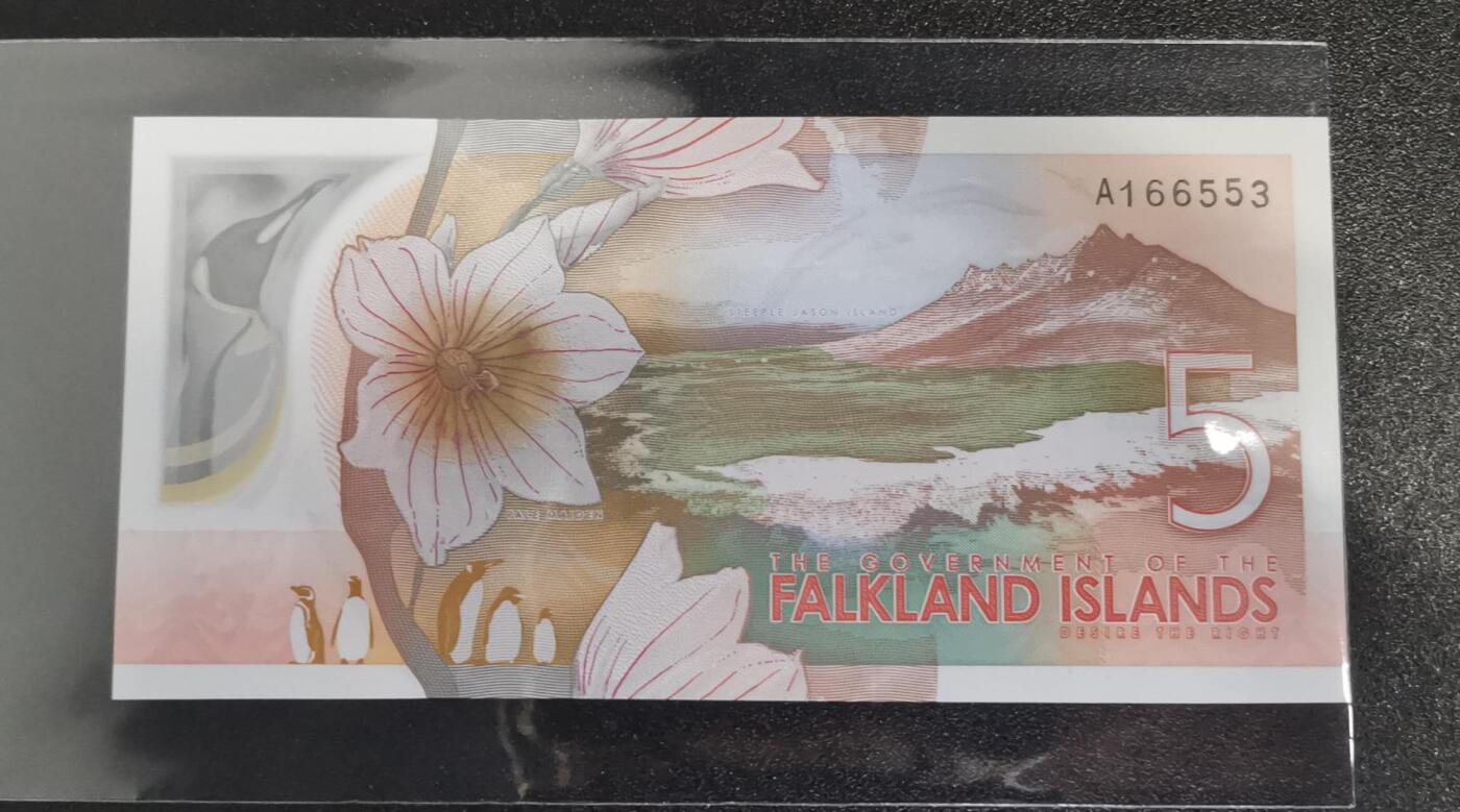 《艾美收藏》第238期-3.29周日外币畅拍场 福克兰岛2025年AA冠5镑UNC绝品 PMG67E&68E的品相及居中度 今年IBNS世界最佳纸币获奖钞大热品种 Pick#20a