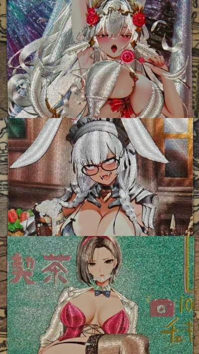 龙虎卡牌-八零场，奇点炸场！！（满200元包邮，无佣金，每周六结拍，欢迎送拍） - 粗闪3张 奇点 好看少女第二弹 其三