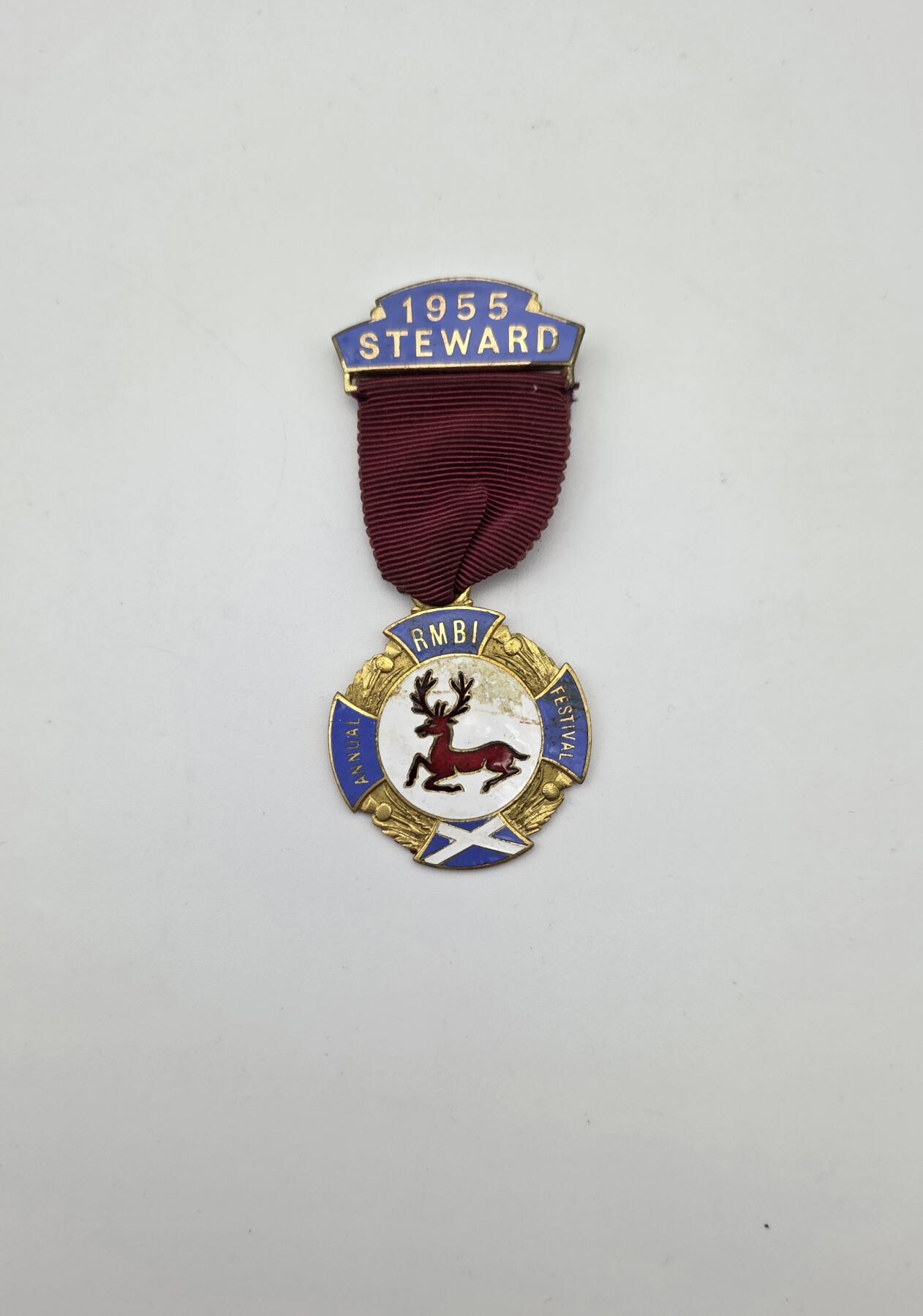 共济会拍卖专场 共济会-1955 年 RMBI 年度庆典司仪徽章