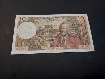 博彦收藏    4月1日 8点 钱币专场 - 法国 旧版10法郎 有锈迹 流通好品