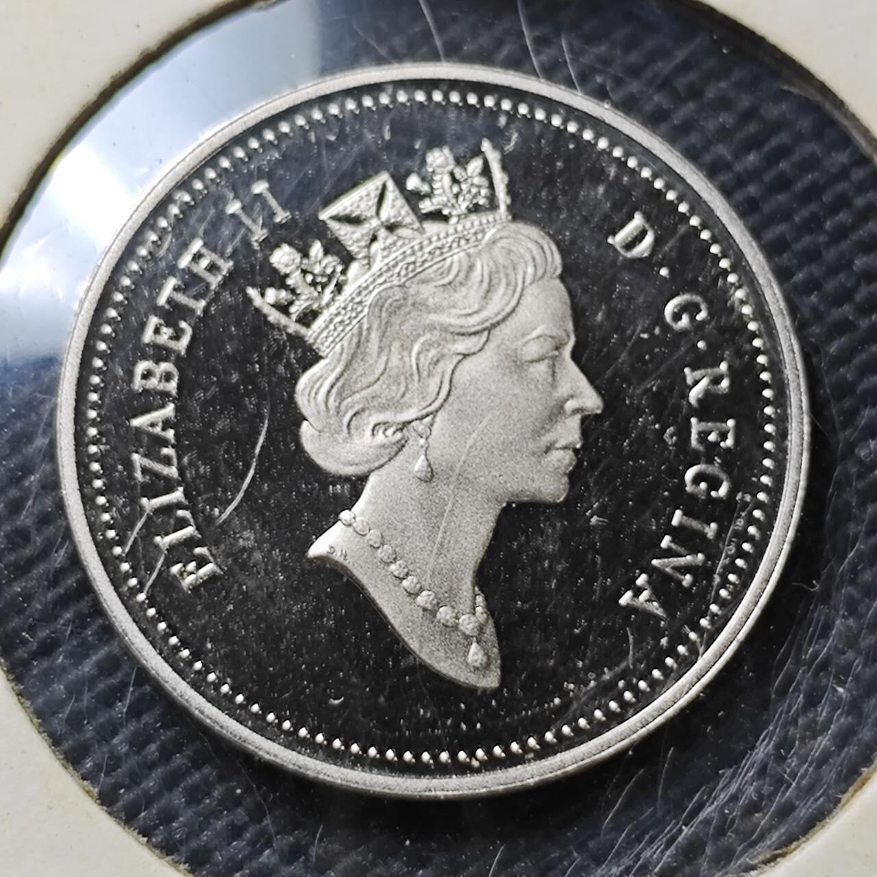 KK钱币收藏小铺  第408期 2月预留时间 周末发货   1991加拿大5分精制