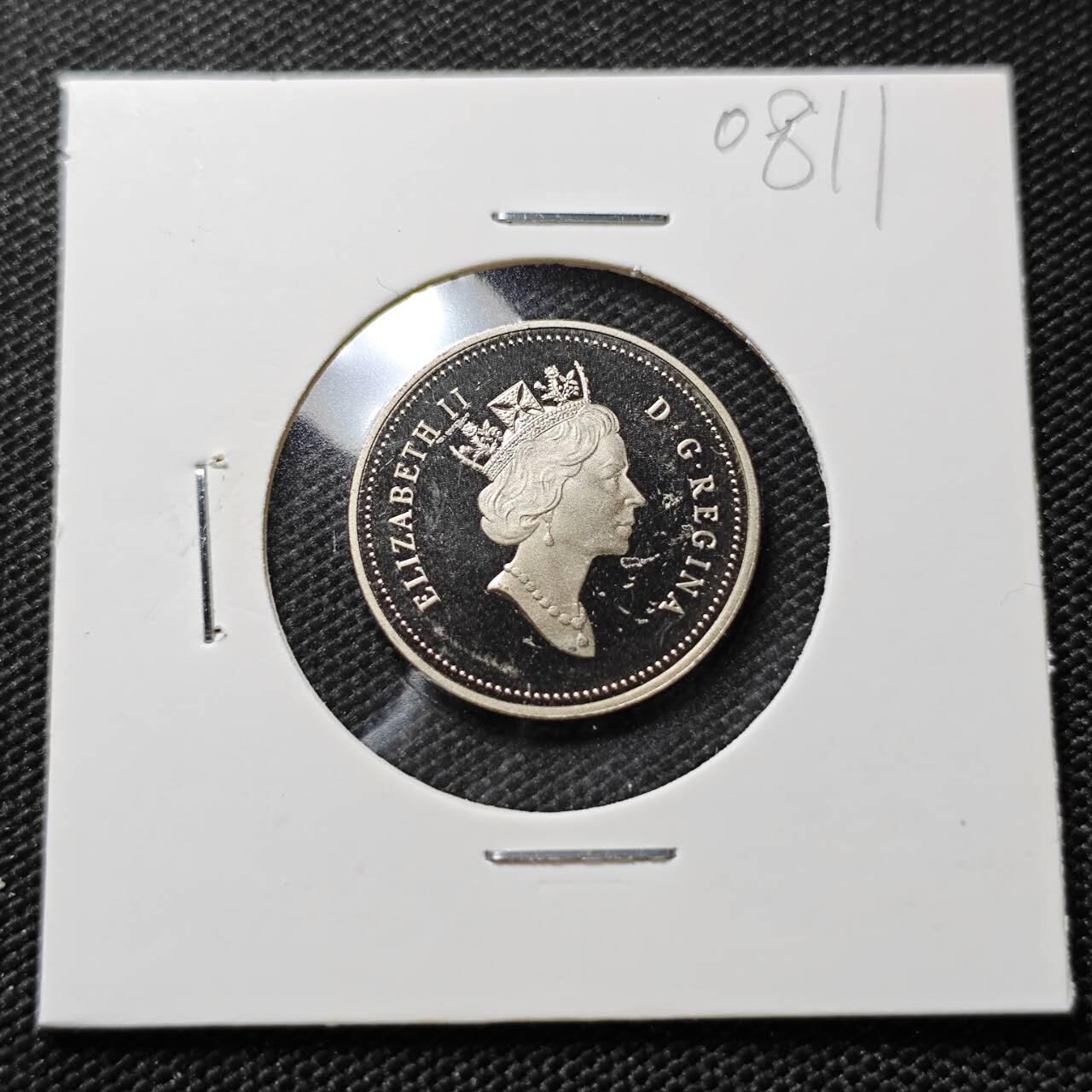 KK钱币收藏小铺  第408期 2月预留时间 周末发货    1992加拿大5分精制 纪念币