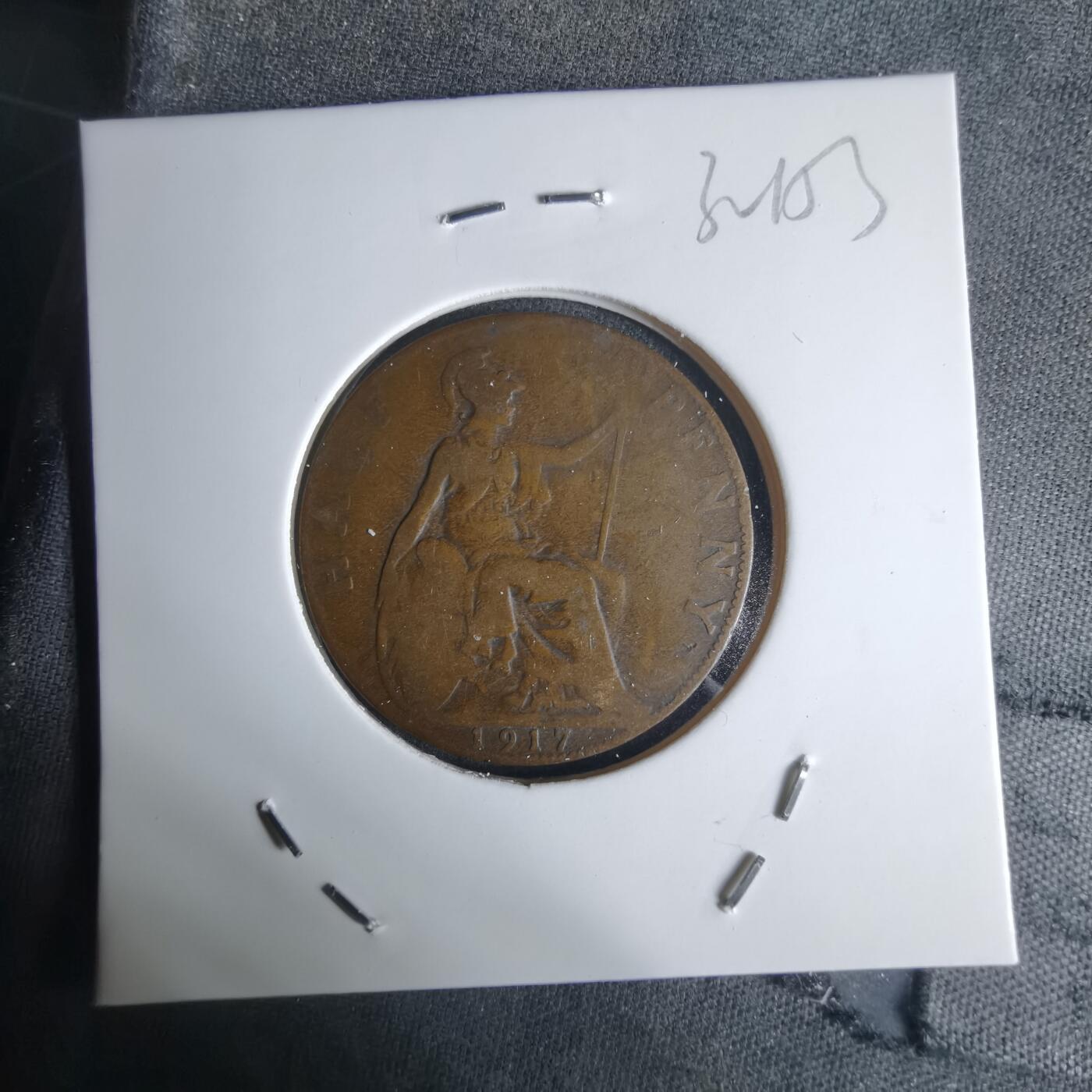 沼泽如烟--第1032场 英国1917年半便士