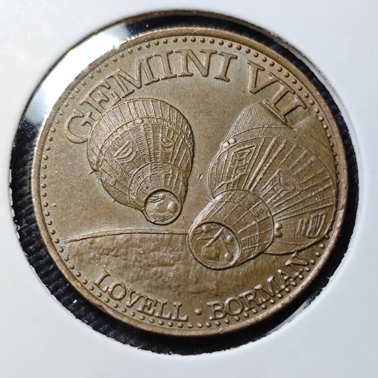 KK钱币收藏小铺  第407期 2月预留时间 周末发货  美国航天纪念铜章