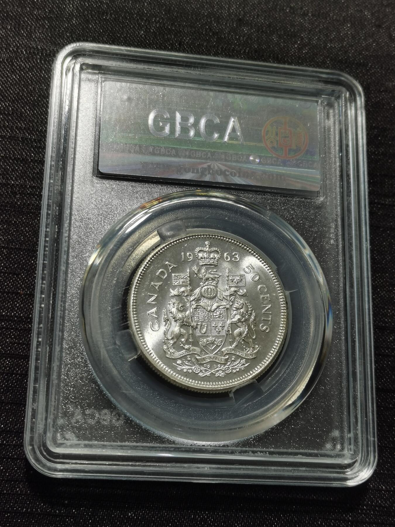 天下钱庄专场欢迎参拍 加拿大伊丽莎白半圆银币