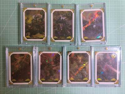 C先生 第25期 零抽层免费代拍  持续收拍品中  需要送拍的老板可以加微私聊 - 【彩闪白框】卡动×午夜猴子《封神榜》散卡7张(带卡砖)