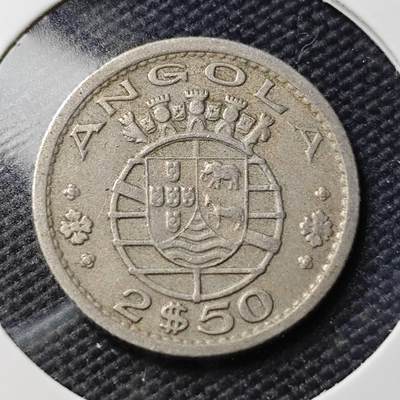KK钱币收藏小铺  第407期 2月预留时间 周末发货 -  1956葡属安哥拉2.5埃斯库多