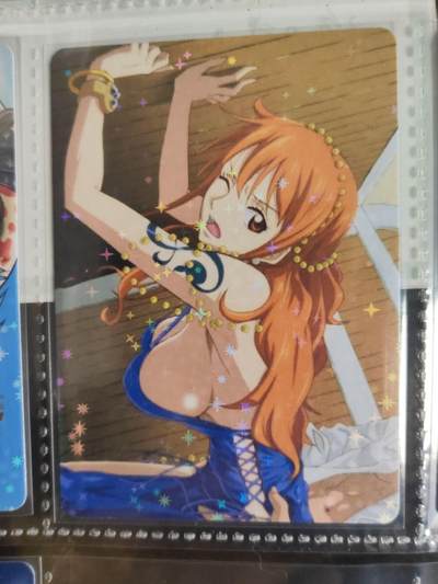 阳大大卡牌拍卖第106期（持续收拍品，周五晚上九点截拍，进群福利早知道） - 【艺术卡】海贼王 女性角色比基尼系列 第一弹 7张 钻闪 带卡页卡膜