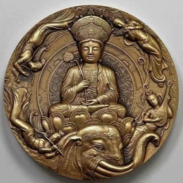 中国铜章专拍 2015年沈币峨眉山铜章，带证书，直径60毫米铜章，保真正品