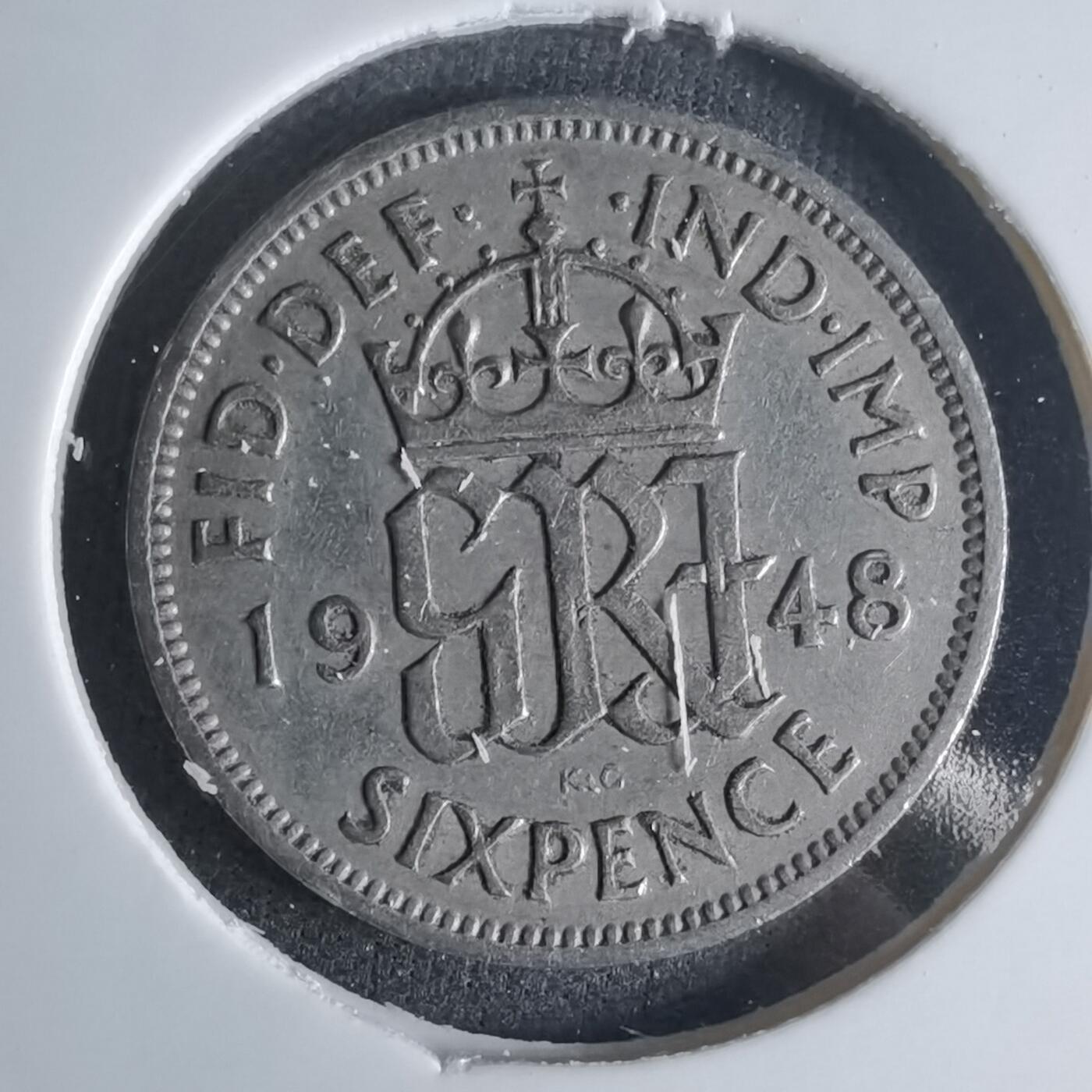 沼泽如烟--第1032场 英国1948年6便士